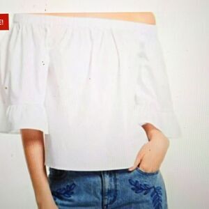 Rebecca Minkoff Shirt / Faith off the Shoulder Top  small